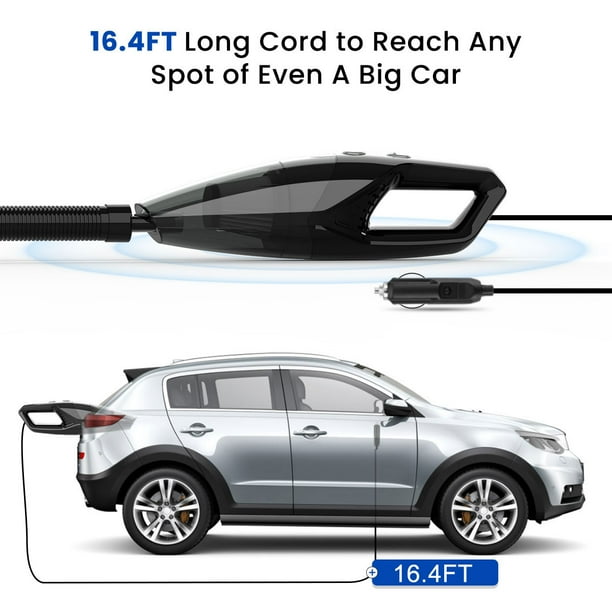 Car Vacuum Cleaner Car Vacuum Cleaner High Power Handheld Vacuum Cleaner 8000Pa Suction with 16.4ft Cord Hand Vacuum Wet and Dry Cleaning Portable Vacuum Cleaner for Car Kit with Metal HEPA Filter Car Vacuum Cleaner Car Vacuum Cleaner High Power Handheld Vacuum Cleaner 8000Pa Suction with 16.4ft Cord Hand Vacuum Wet and Dry Cleaning Portable Vacuum Cleaner for Car Kit with Metal HEPA Filter